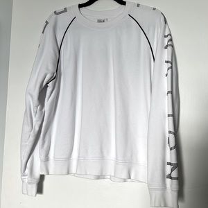 PE Nation White Crew Neck Sweater